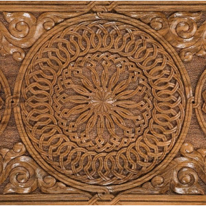 Нарды резные "Сияние 3", Орех, Mkhitaryan