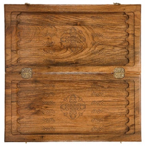 Нарды резные "Сияние 3", Орех, Mkhitaryan