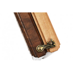 Нарды резные "2 герба" 60, орех, Haleyan