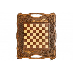 Шахматы + Нарды резные Арарат 2 40, Haleyan