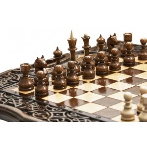 Шахматы + Нарды резные Арарат 2 50, Haleyan