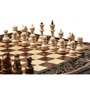 Шахматы + Нарды резные Арарат 2 50, Haleyan