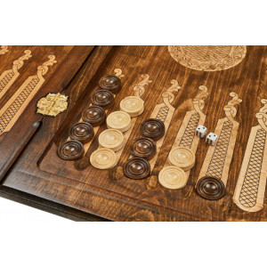 Нарды резные "Орнамент 3", Mkhitaryan