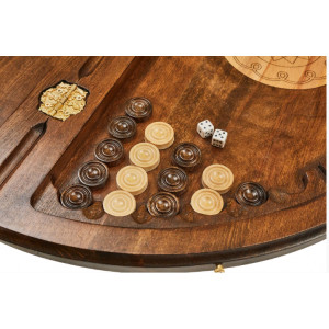 Шахматы + нарды резные "Аревик" 60, Mkhitaryan