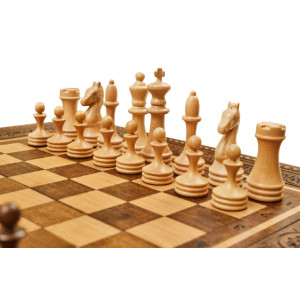 Шахматы + нарды резные "Наира" 50, Mkhitaryan