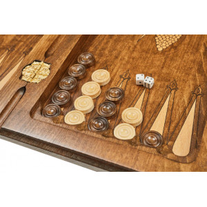 Шахматы + нарды резные "Аида" 50, Mkhitaryan