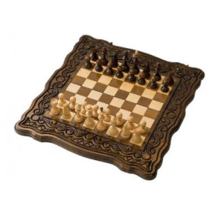 Шахматы + нарды резные 