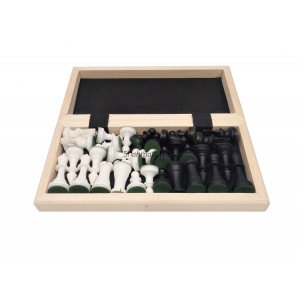 Шахматы "Юниор" утяжелённые в доске люкс