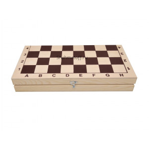 Шахматы "Юниор" утяжелённые в доске люкс