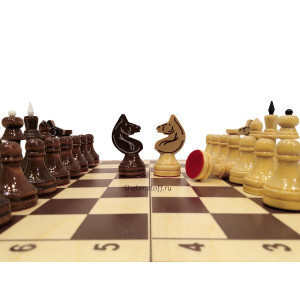 Шахматы "Призёр" в доске люкс