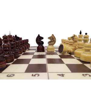 Шахматы "Призёр" new в доске люкс