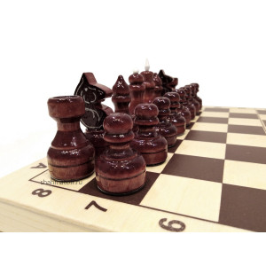 Шахматы "Призёр" new в доске люкс