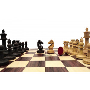 Шахматы Турнирные с фигурами из бука в доске люкс