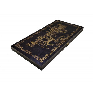 Нарды Орден Рыцаря черное золото. Фишки авторской работы