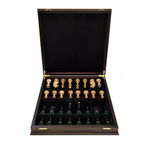 Шахматный ларец "Гамбит" 45 с фигурами из дуба