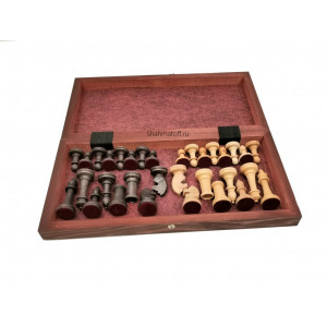 Шахматы Турнирные с фигурами из бука в доске люкс 30