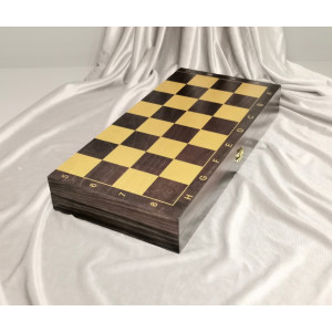 Шахматы Гроссмейстерские с фигурами из бука в доске люкс 40