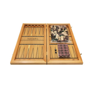 Шахматы, шашки, нарды "Маркетри" 60 