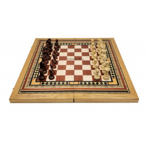 Шахматы, шашки, нарды "Маркетри" 60 