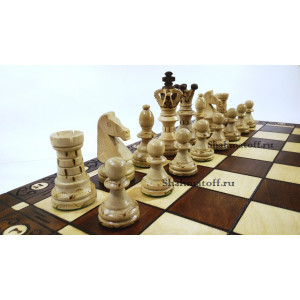 Шахматы + шашки подарочные Амбассадор 