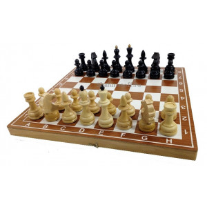 Шахматы гроссмейстерские, шпон венге