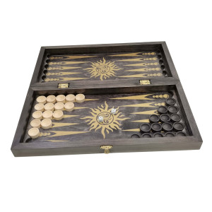 Набор 3 в 1 "Гроссмейстер" new с фигурами из бука