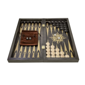 Набор 3 в 1 "Гроссмейстер" new с фигурами из бука