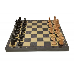 Набор 3 в 1 "Гроссмейстер" new с фигурами из бука