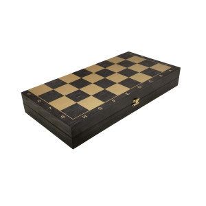 Набор 3 в 1 "Гроссмейстер" new с фигурами из бука