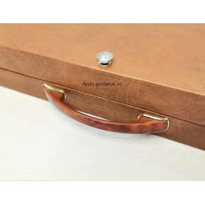 Шахматы эксклюзивные "Македонская Битва" коралловый мрамор, змеевик.