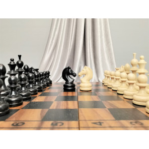 Шахматы гроссмейстерские с утяжеленными фигурами Люкс орех new