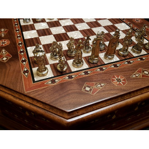 Шахматы подарочные "Бастион" орех антик