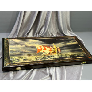 Нарды + шашки, набор 2 в 1 "Стихия" 