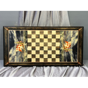 Нарды + шашки, набор 2 в 1 "Стихия" 