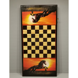 Нарды деревянные большие "Конь"