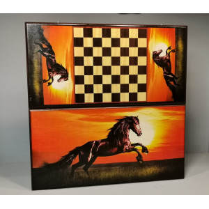 Нарды деревянные большие "Конь"