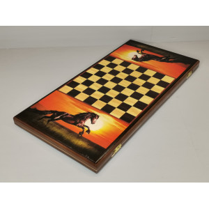 Нарды деревянные большие "Конь"