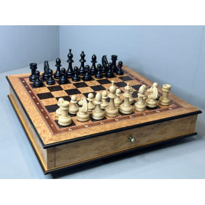 Шахматный ларец "Бастион" с утяжеленными фигурами
