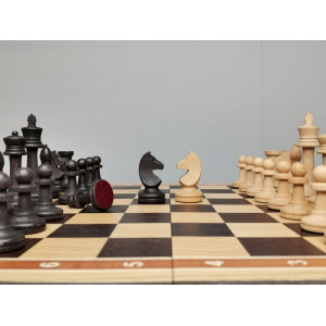 Шахматы деревянные с утяжеленными фигурами венге дуб