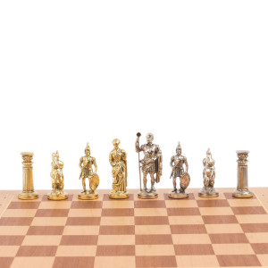 Шахматный ларец "Римляне" доска бук 43,5х43,5 см