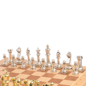 Шахматный ларец "Стаунтон" доска бук 39х39 см