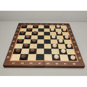 Шахматы + шашки подарочные с утяжеленными фигурами