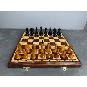 Шахматы деревянные из карельской березы с фигурами