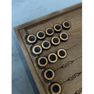 Нарды+шашки подарочные деревянные большие массив