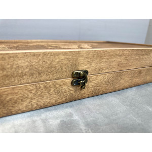 Нарды+шашки подарочные деревянные большие массив