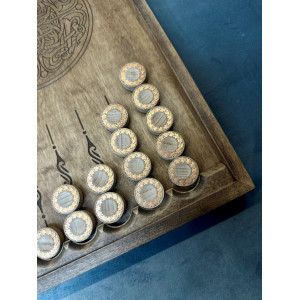 Нарды+шашки подарочные деревянные большие массив