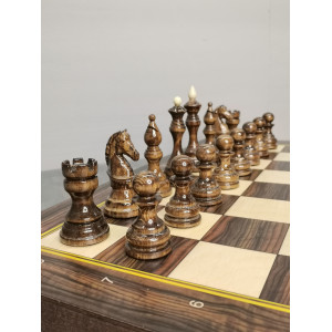 Шахматы подарочные с премиальными фигурами в доске 50