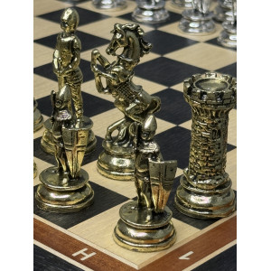Шахматы подарочные эксклюзив с фигурами из бронзы